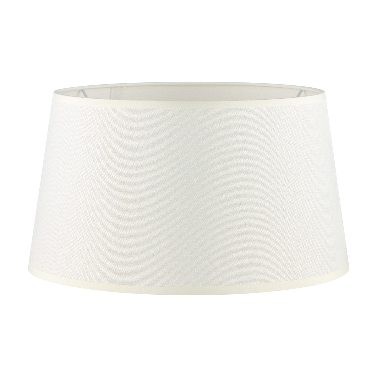 Lampenkap Melrose - Beige - rond schuin - 35/35/19cm - van stof - landelijke stoffen Lampenkap voor E27 lamphouder - RoHS getest - voor tafellamp